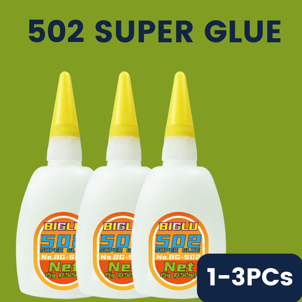 502 Superkleber, sofort trocknender Cyanacrylat-Kleber, Leder, Gummi, Holz, Metall, starke Bindung, kleiner Lücke, flüssiger Kleber, 15 g/35 g