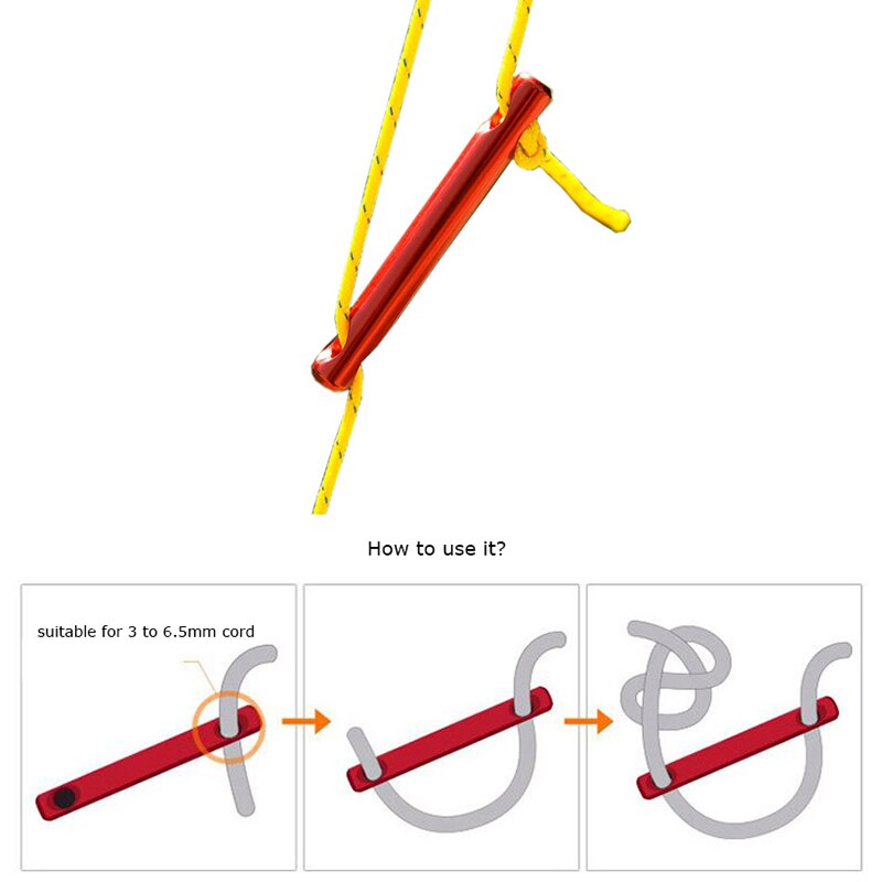 5Pcs/lot Tent Guyline Para Cord Rope Fastener Guy ... – Grandado