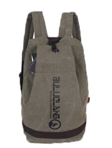 ETN TAS goede mannen canvas rugzak mannelijke mode tas rugzak man casual reistas student school tas: Army Green