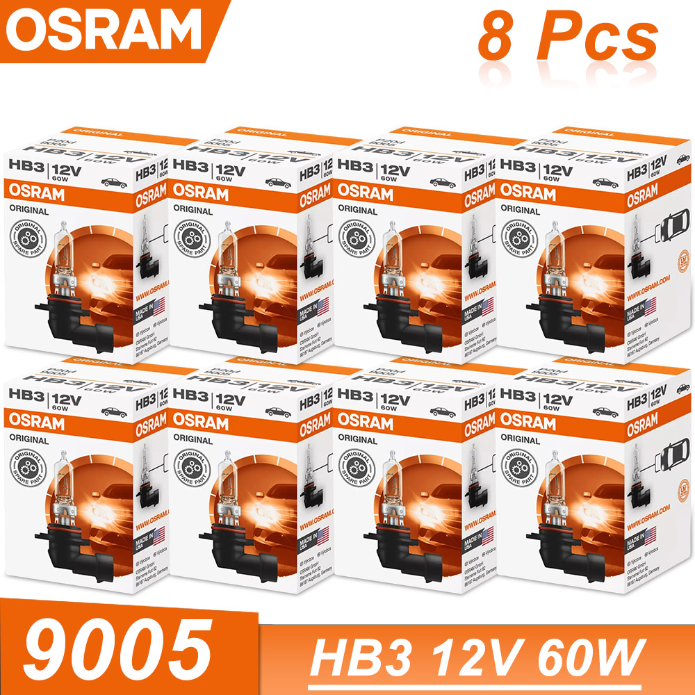 OSRAM 9005 HB3 12 V 60 W Halogenlampe 3200 K Standard-Autoscheinwerfer Original-Ersatz-Autolampe Lampe in OEM: Grün