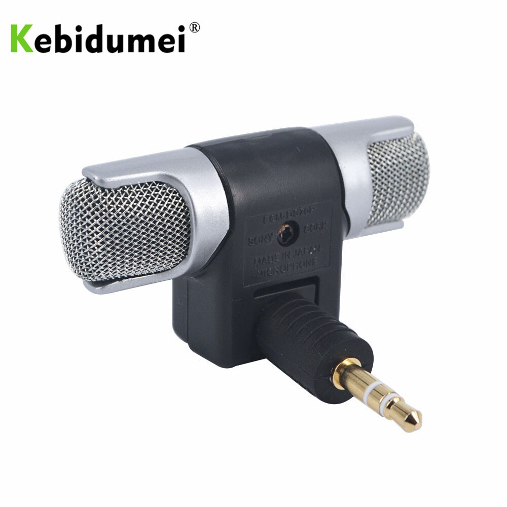 KEBIDUMEI Mini Mic Digitale Stereo Microfoon Digitale Mic adapter 3.5mm Jack voor PC Laptop Notebook Draagbare: Default Title