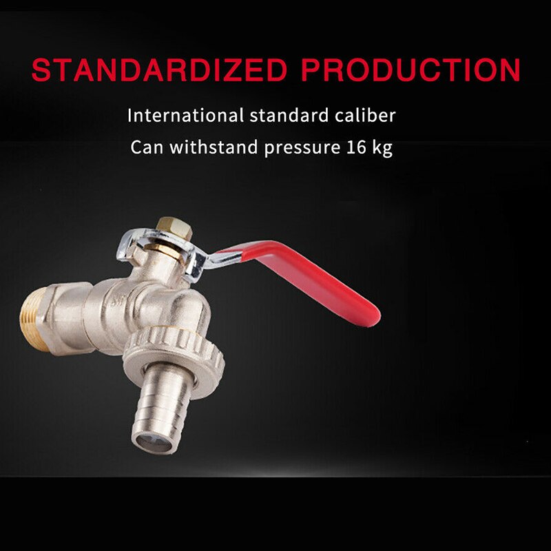 Quick Open Faucet Anti Leaking Brass Single Cold External Thread Washing Machine Faucet Water Tap WWO66