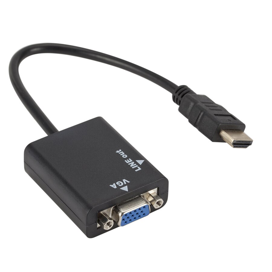 HDMI to VGA Adapter Cable Male To Female HDMI TO VGA Converter Adapter 1080P Digital to Analog Video Audio For Tablet