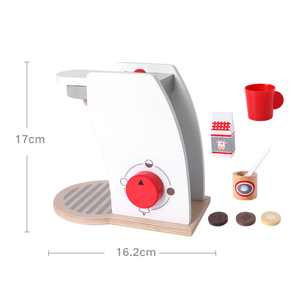 Houten mini simulatie brood koffiezetapparaat blender rollenspel kinderspeelgoed