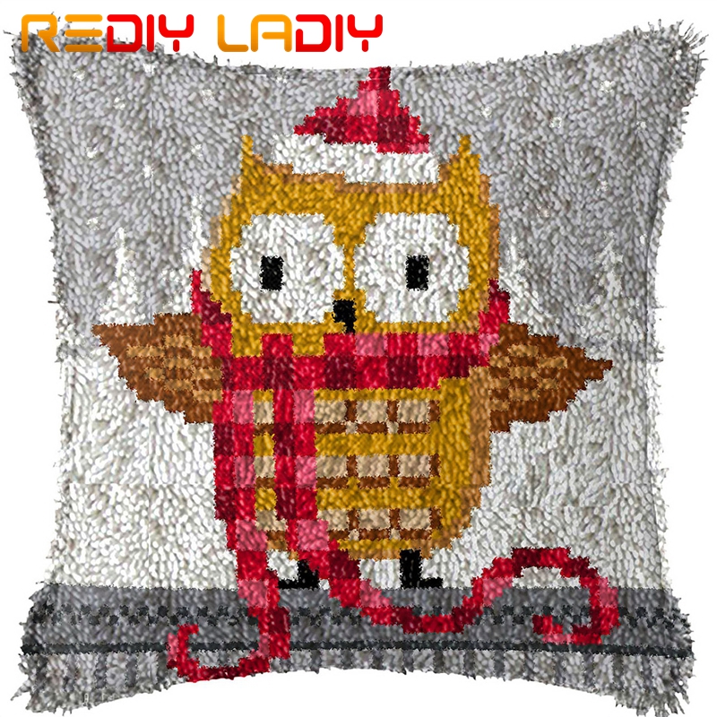 Kits de ganchos de pestillo para hacer tu propio cojín, paisaje de costa, funda de almohada de ganchillo de lona impresa, funda de cojín con gancho de pestillo, Hobby y manualidades: BZ805