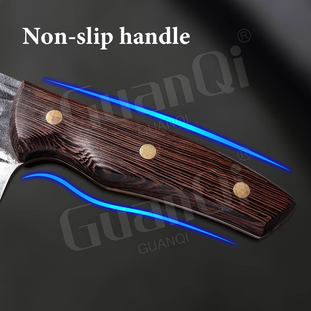 Forged Clad Steel Handmade Butcher Cleaver Kitchen Knives Stainless Steel Cleaver Butcher Knife Full Tang Handmade Chef Knives