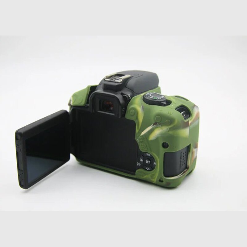 Estuche portátil para cámara cubierta de goma de silicona para Canon EOS 700D 650D 600D Kiss X5 X6 X7i Rebel T3i T4i T5i Protector de cuerpo
