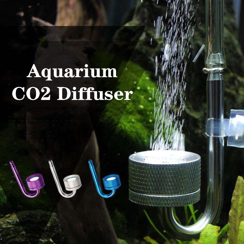 Aquarium CO2 Diffuser Aquarium Bubble Verstuiver Reactor Solenoid Regulator CO2 Systeem Verstuiver Voor Plant Met Zuignap