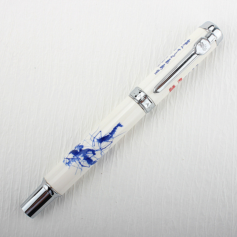 Jinhao 950 Penna stilografica in ceramica per calligrafia stile semplice extra bene 0,38 mm/F 0,5 mm Pennino per ufficio Materiale scolastico di cancelleria: Borgogna / B