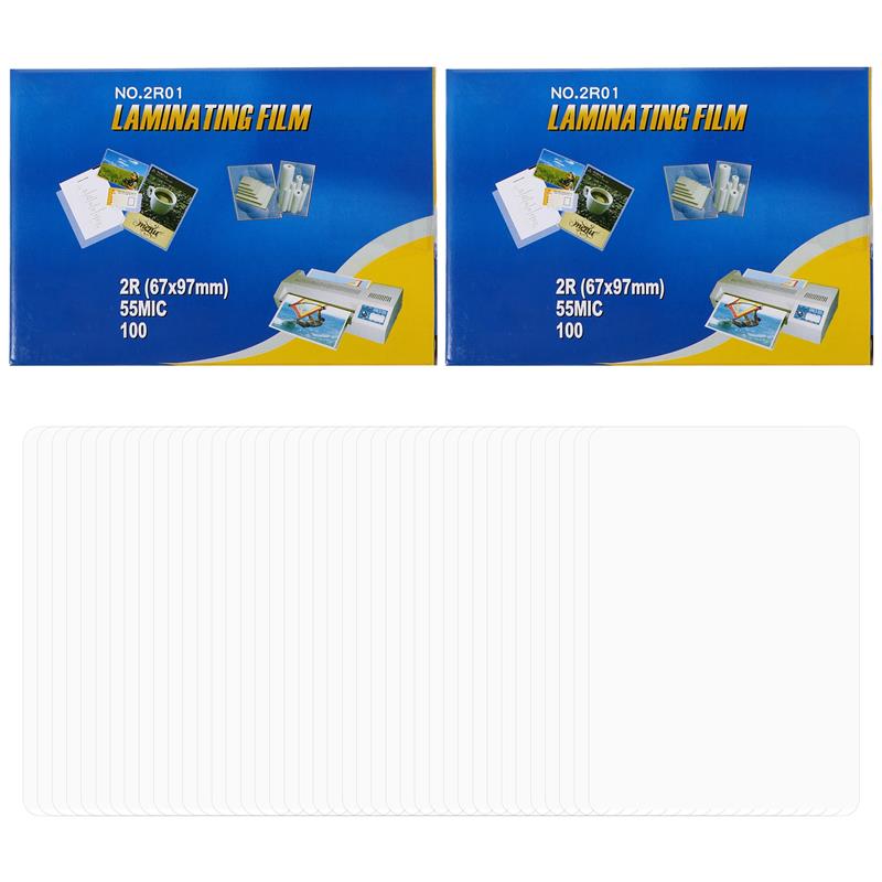200Pcs Transparante Laminator Lakens Thermische Lamineren Zakjes Foto Opslag Plastic Vellen Lamineren Papier Voor Photo Document