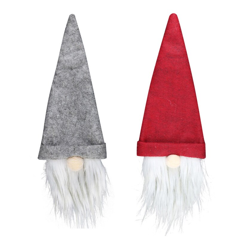 Kerstman Fles Cover Decoratie Faceless Kerst Pop Fles Cover Kerst Champagne Decoratie Wijn Zak