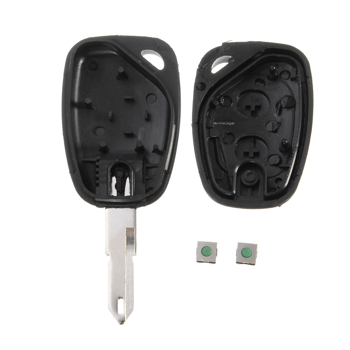 Coque de clé de voiture à 2 boutons | Étui de protection pour Vauxhall/Opel Vivaro/ Renault Movano Trafic Renault Kangoo en blanc