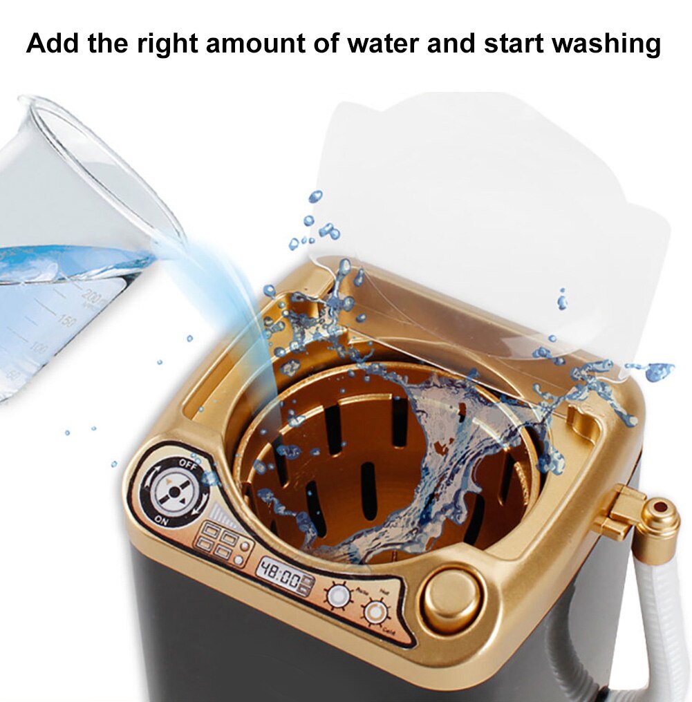 mini Bambini di Lavaggio Elettrico Macchina Giocattolo di Trucco Spazzole per La Pulizia Disidratazione Centrifuga Asciuga Regalo