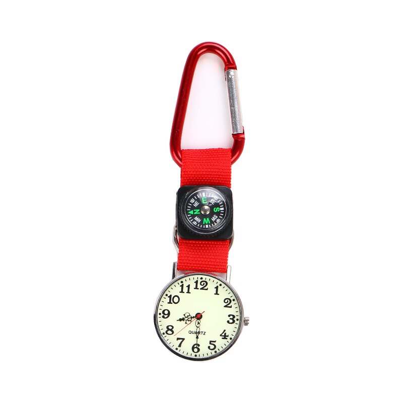10Pcs Kompas Pocket Horloges Mode Horloge Sleutelhanger Mini Klok Sleutelhanger Met Batterij
