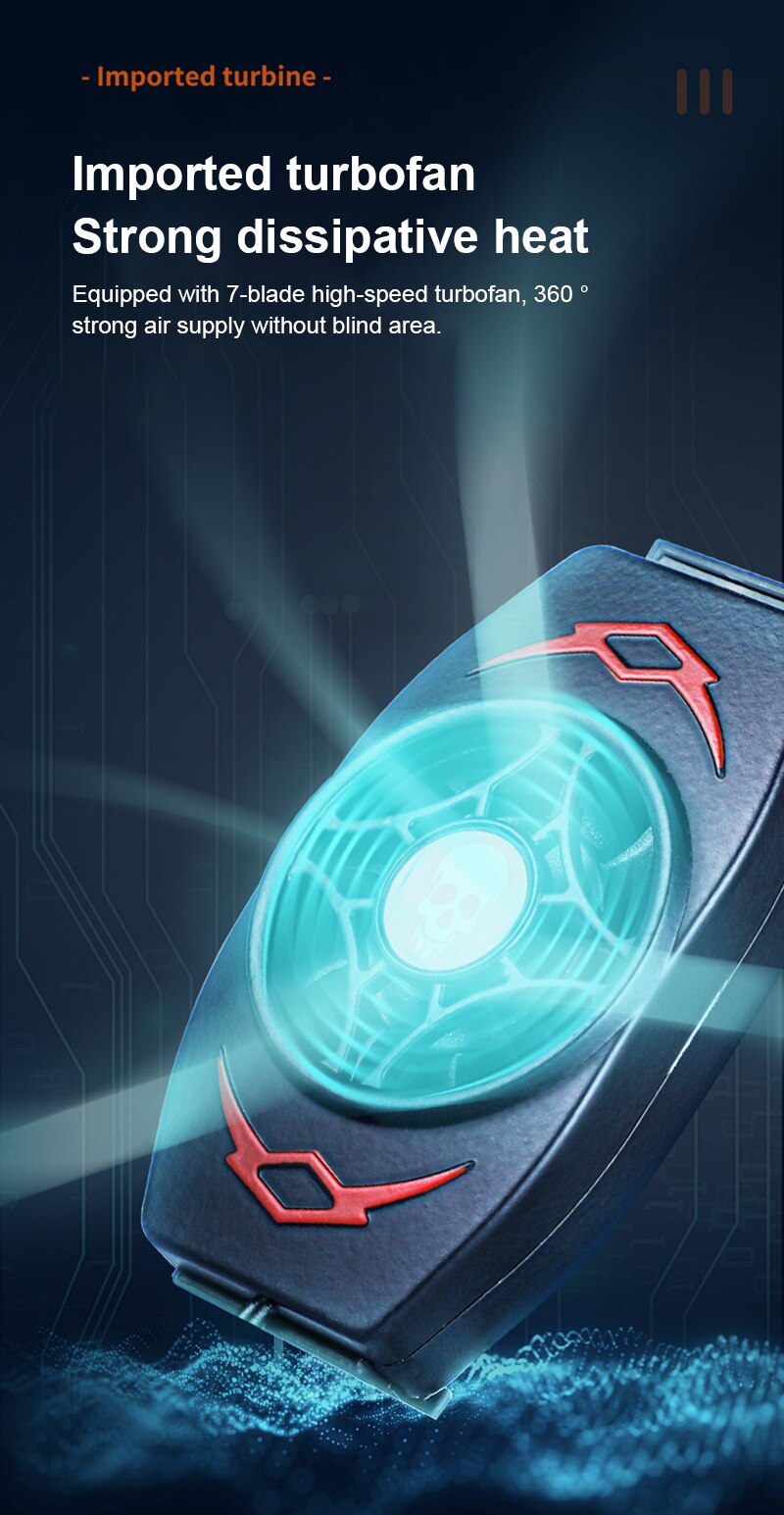 Telefone celular portátil cooler telefone móvel radiador ventilador de refrigeração dissipar calor refrigeração temperatura do telefone para xiaomi huawei