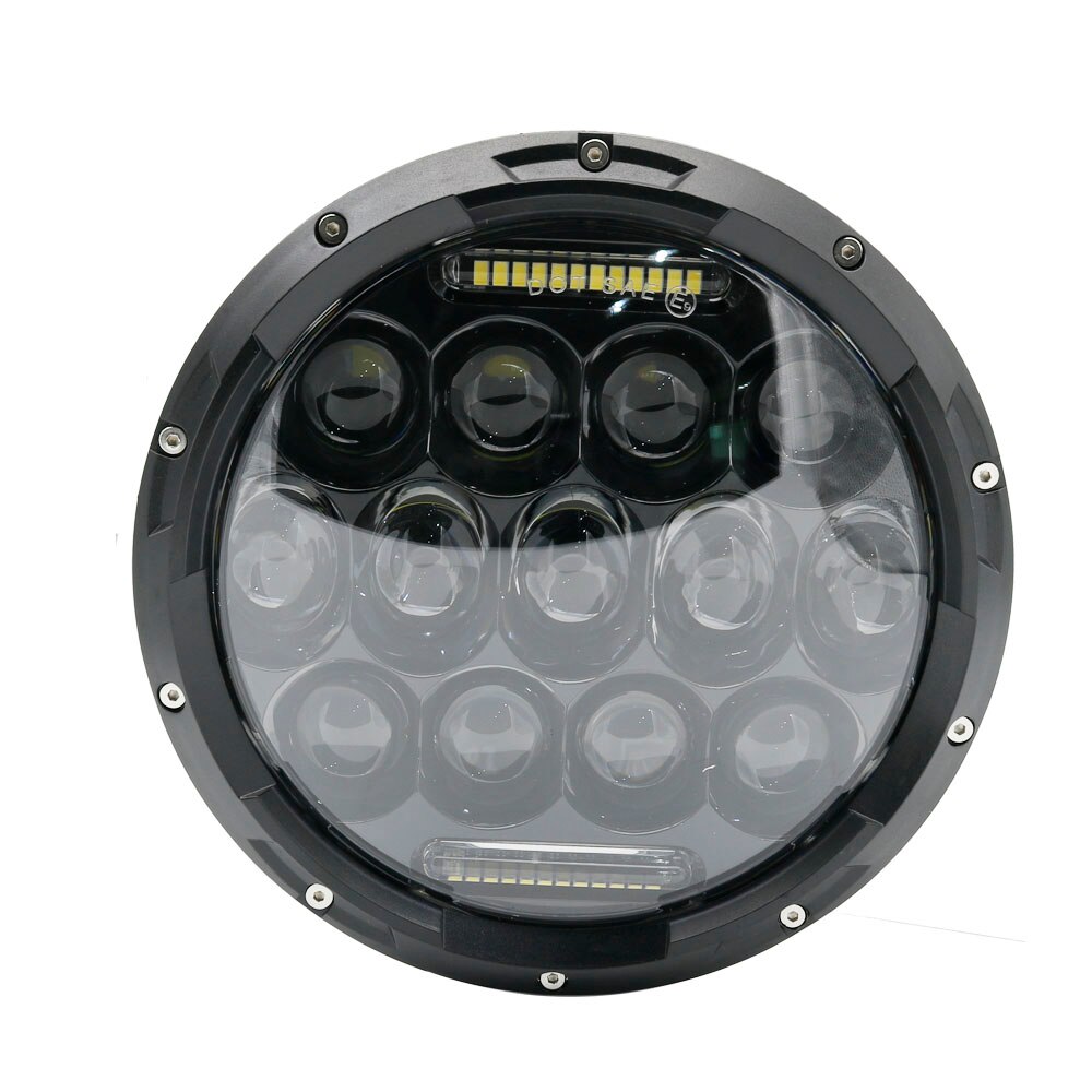 Motorfiets 7 Inch Led Koplamp Voor Harley Touring Ultra Classic Electra Street Glide Road King Yamaha Motorfiets Koplamp: black