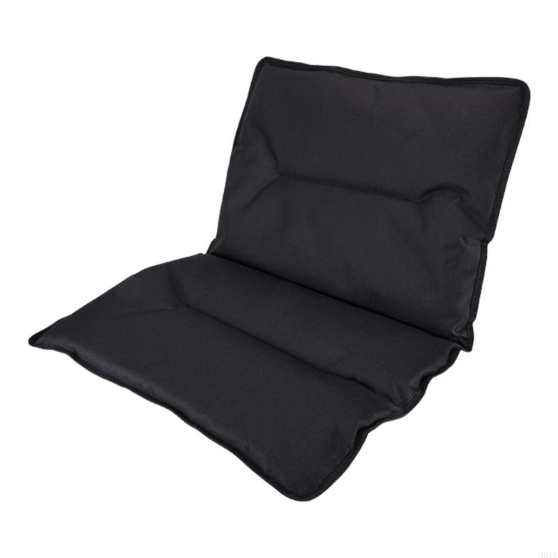 R6fe draagbare vouwkussenstoelen stadion stoelen kussen buiten stoel katoenen kussen comfortabel camping stoel kussen te: Grey