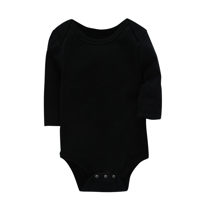 Grattis på födelsedagen pappa vi älskar dig roliga bomullströjor bebis flicka spädbarn långärmad jumpsuit nyfödd bebis flickor kläder 0-24m: Svart / 6-12m
