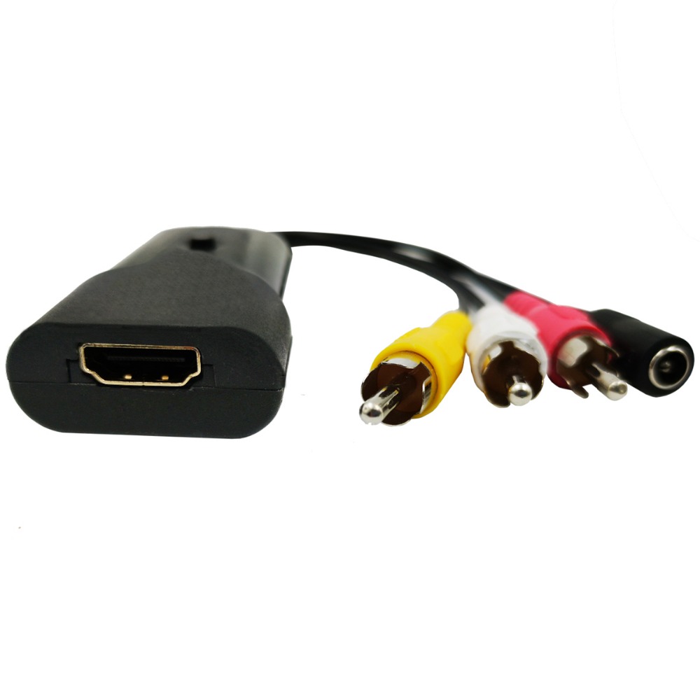 IHDMI-kompatibel zu RCA Audio Video Konverter, HDMI-kompatibel zu Älteren TV Adapter für TV, VHS VCR, DVD recorder