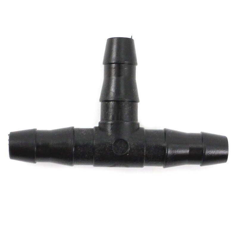 10Pcs T Piece Plastic Barbed Tubing Connectors Equal Fuel Pipe Hose Tee Fittings