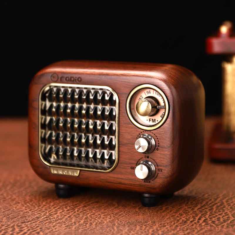 Retro Radio Digital Radio FM MP3 Digital Linternet Radio Portable FM Radio Mini Bluetooth Speaker Old Fashioned Classic Style