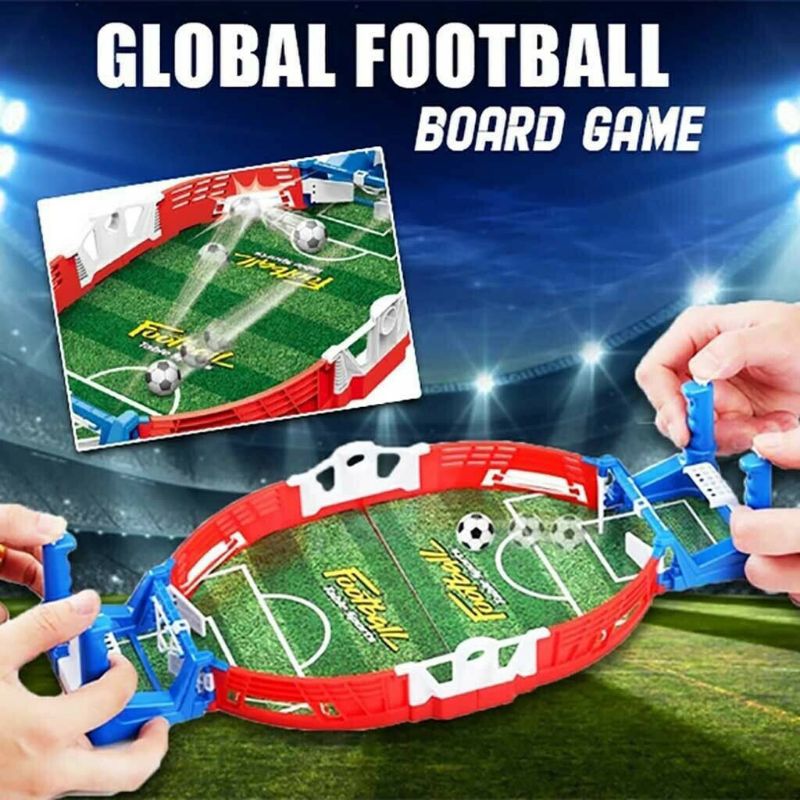 Mini Tabletop FußBall Spiel Schreibtisch Mini Tisch FußBall Arkade Spaß für freundlicher Erwachsene K92D