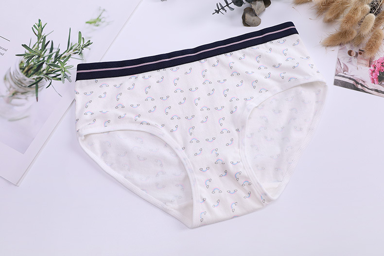 5pcs/lot Unicorn series ladies underwear girls cotton breathable printed style briefs AMA5283