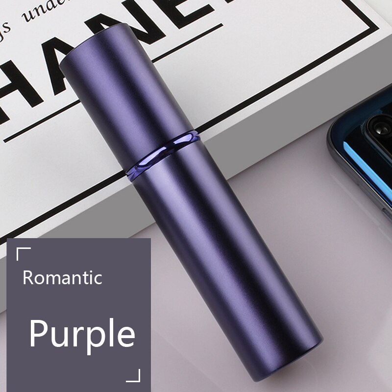 IDoris perfume vaporizers Bottled bottoms filled with perfume high-end travel portable spray small sample empty bottle dispenser: Purple