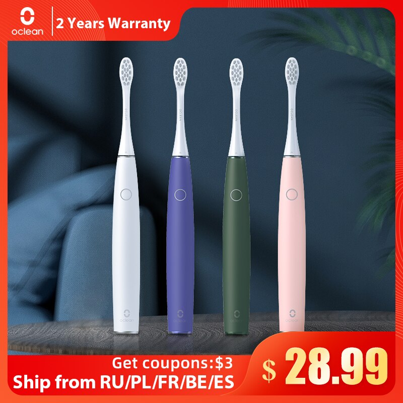 Oclean Air 2 Sonic Electric Toothbrush IPX7 Waterproof Quiet Smart Tooth Brush for Adult Fast Charging 3 Brushing Modes