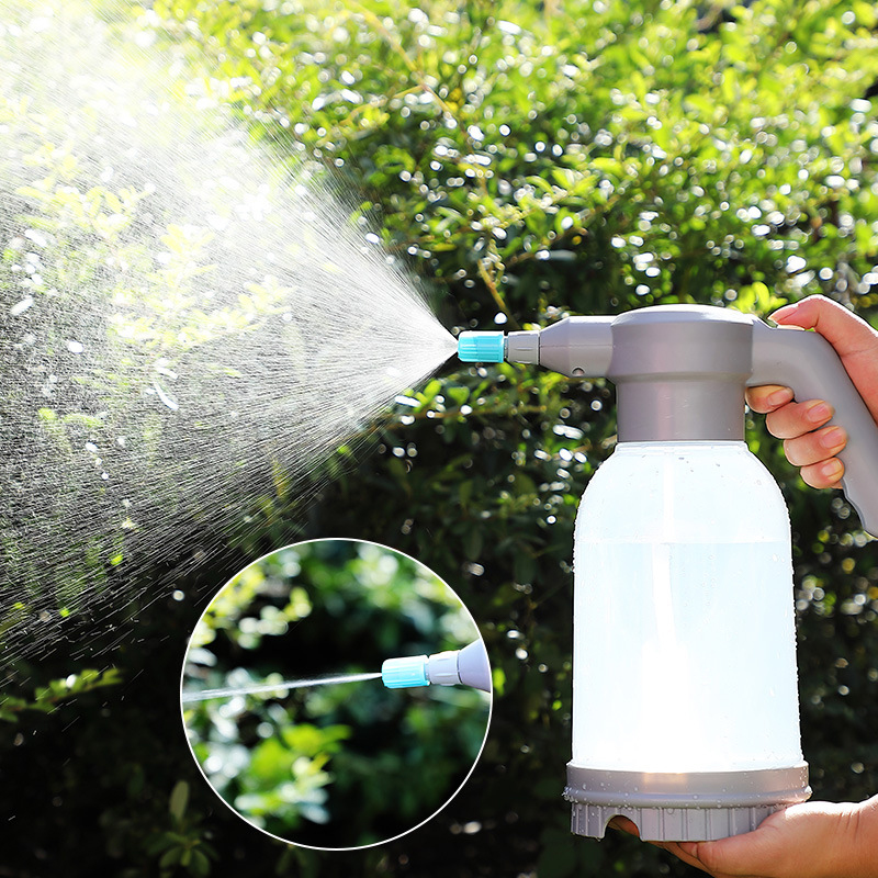 2L Electric Spray Bottle Home Gardening USB Rechargeable Automatic Watering Can Adjustable Nozzle Sprinkler Household Sprayer