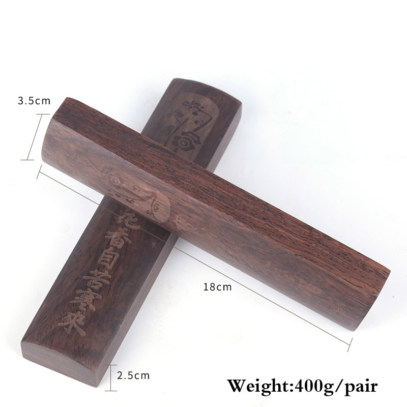 Klassieke Carving Ambachten Paperweights Effen Houten Paperweights Chinese Calligraphie Schilderen Speciale Paperweights Peso De Papel: C