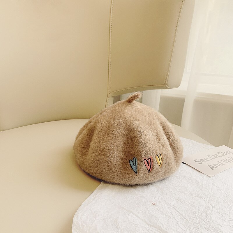 Boina de lana para niño y niña, gorros de lana para niño y niña, accesorios de ropa de de 52cm: 7-(52cm)