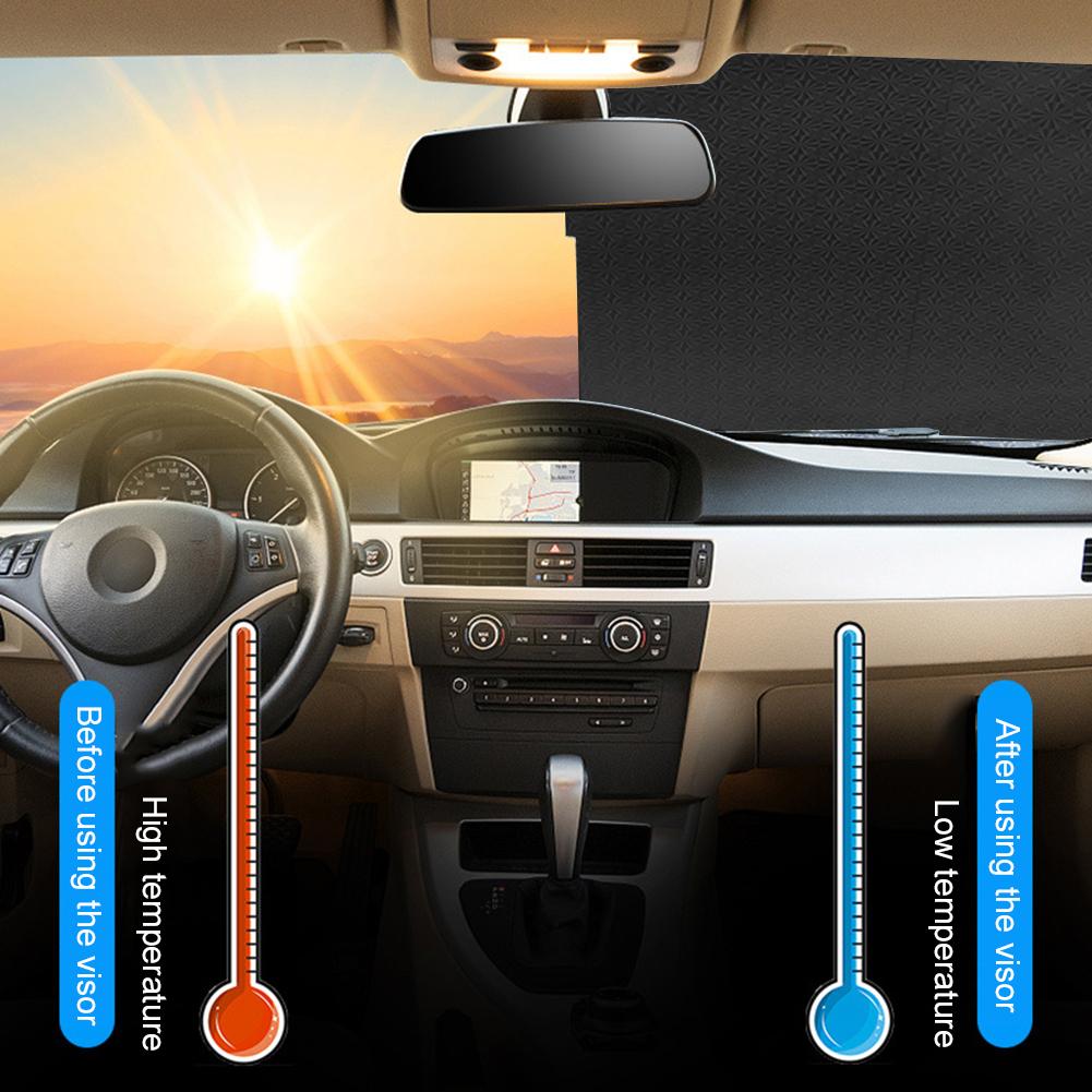 Auto zonnescherm voorruit zonnescherm intrekbare raam zonnescherm hoes voor de meeste auto's