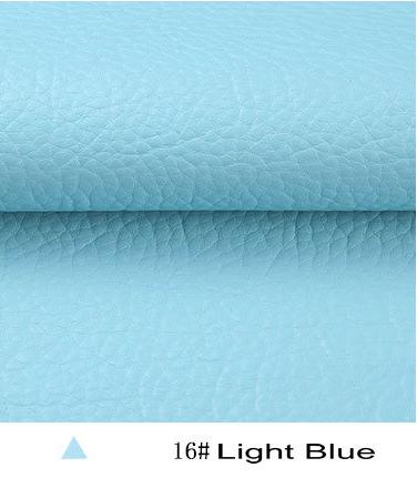 100 x 135cm 24 farver litchi pu læder stof for meter syntetisk kunstlæder stof til syning gør-det-selv taske sofa møbelmateriale: 16