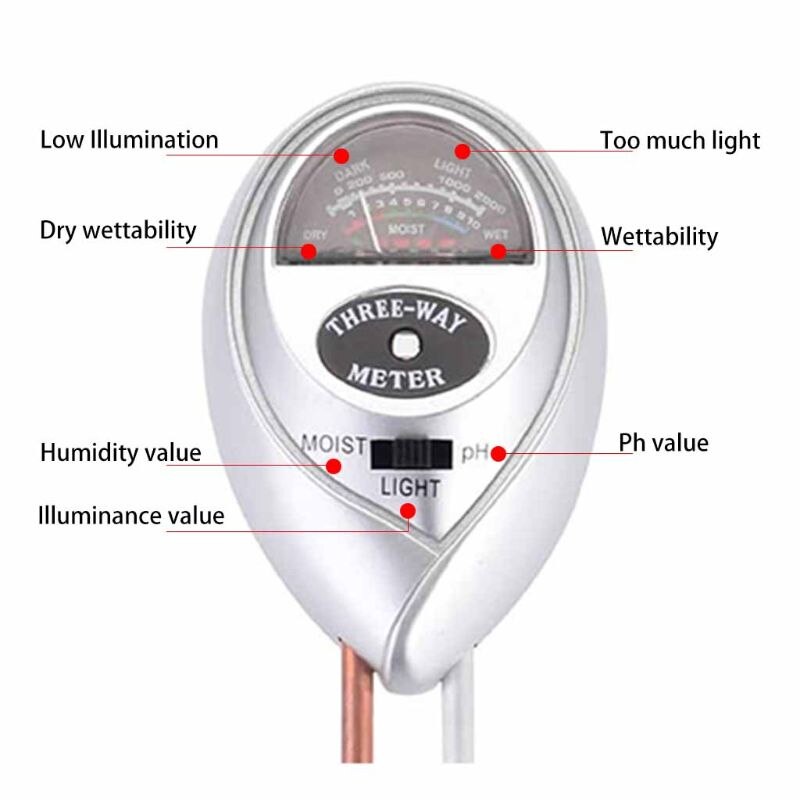 11 pièces poignée de jardin pelle râteau ensemble testeur de sol humidimètre, pour intérieur et 11UA