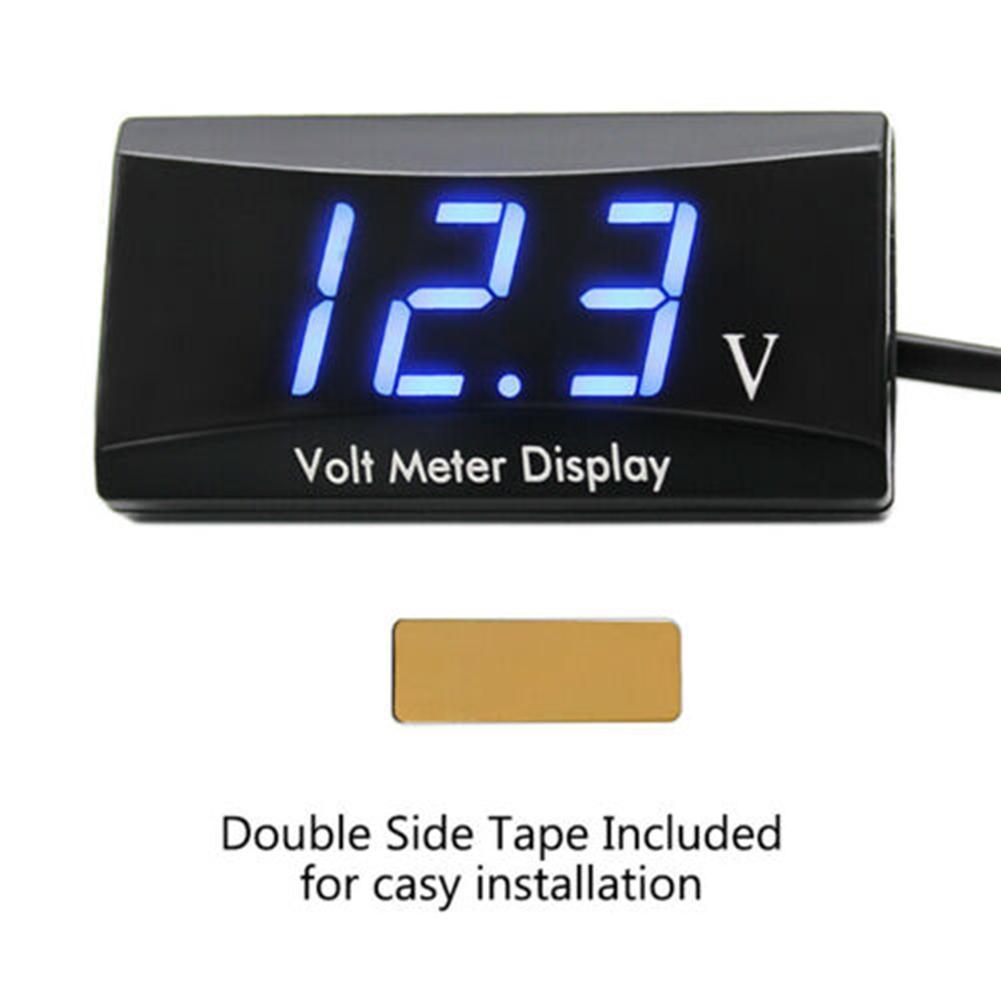 Mini pantalla LED voltímetro Digital, Panel voltímetro, Monitor de prueba, protección de conexión inversa, 12V, para coche y motocicleta