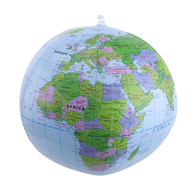 1 stuk 32cm opblaasbare wereldbol kaart bal squishy speelgoed vroege educatie aardrijkskunde speelgoed kaart ballon strandbal speelgoed voor kinderen