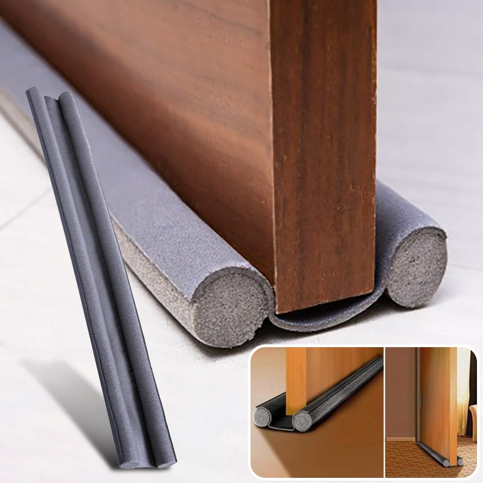 Universal Draft Excluder Door Protection On Both Sides Can Be Cut To Size All-Purpose Covers Air Insulator Windows Dodger Guard
