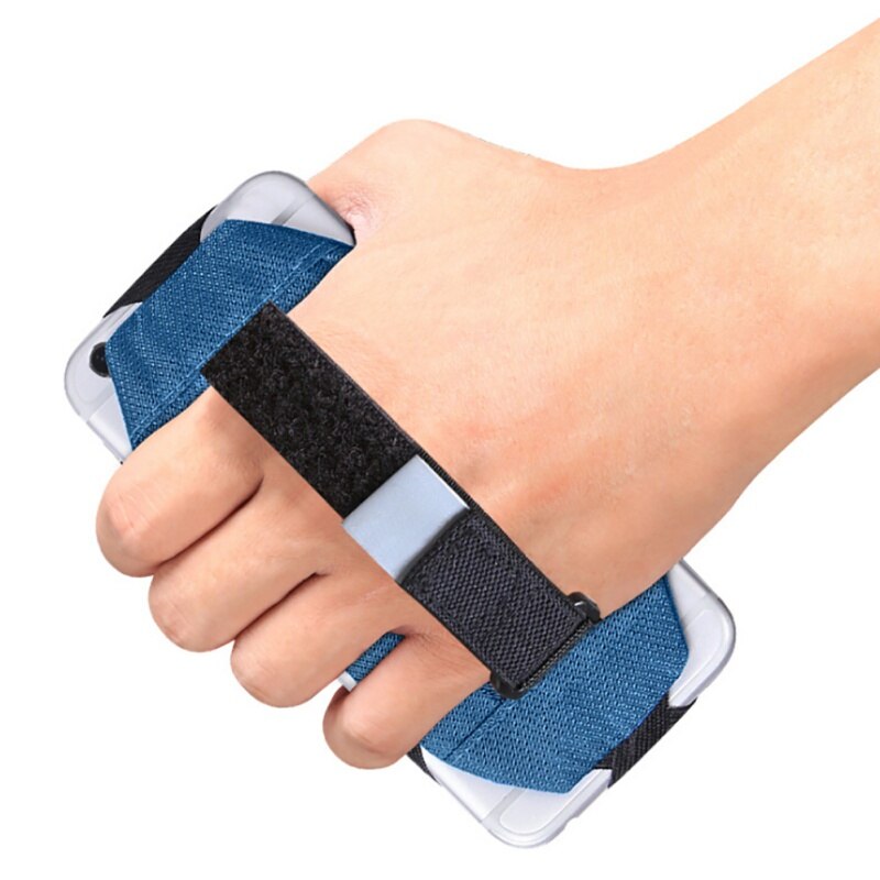Bolso de mano para teléfono móvil para hombre y mujer, impermeable, para correr debajo del brazo, bolsa para deportes al aire libre, brazalete Universal para Fitness, funda para brazalete: Azul
