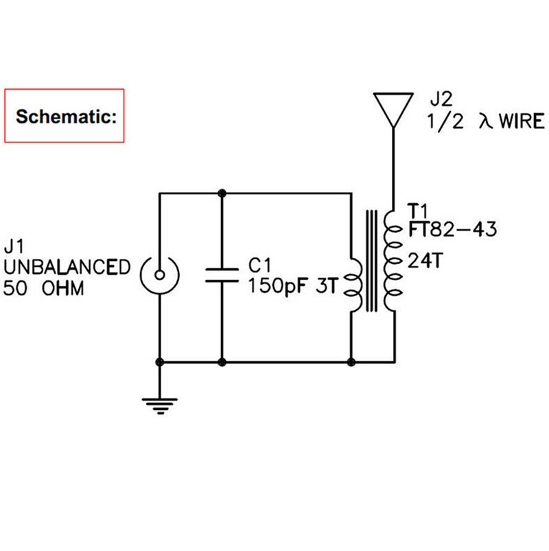 Portable No Tune End Fed Half Wave Antenna DIY Kits &amp; Assembled