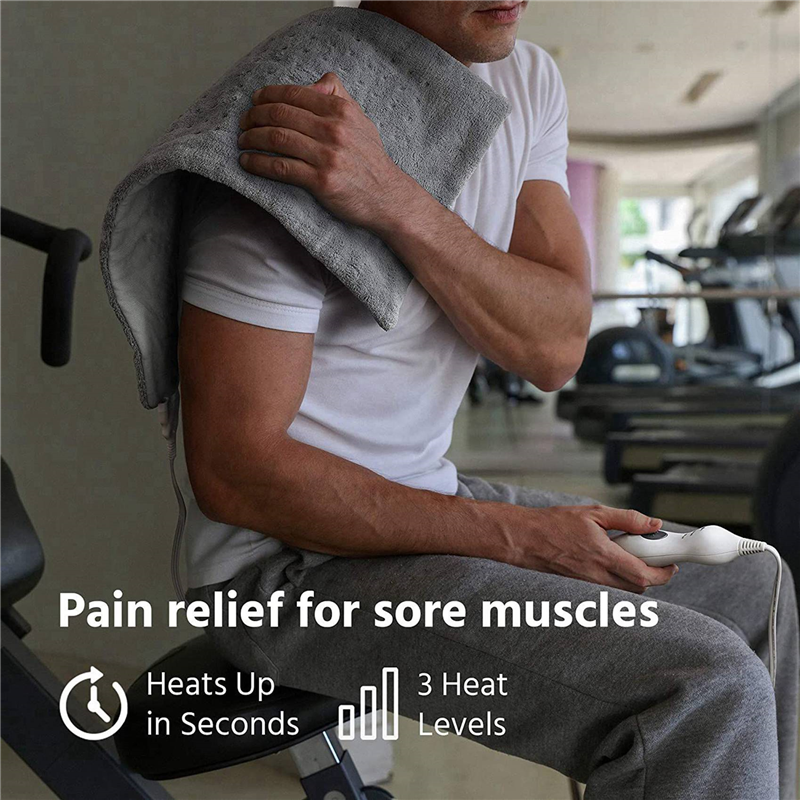 B84B-4X Extra Large Electric Heating Pad For Back Pain And Cramps Relief 12X24 Inch For Moist & Dry Therapy US Plug