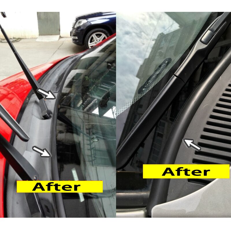Car Front Windshield Panel Ageing Rubber Seal Strip Sticker for Ford Focus 2 Mk2 Mk3 Mk1 Fiesta Mk7 Ranger Mondeo Mk4 Kuga