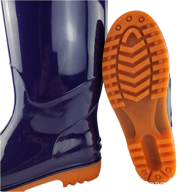 Bottes hautes imperméables pour hommes, chaussures de pluie, résistantes à l'usure, antidérapantes, en caoutchouc étranger, chaussures hautes imperméables 39-48
