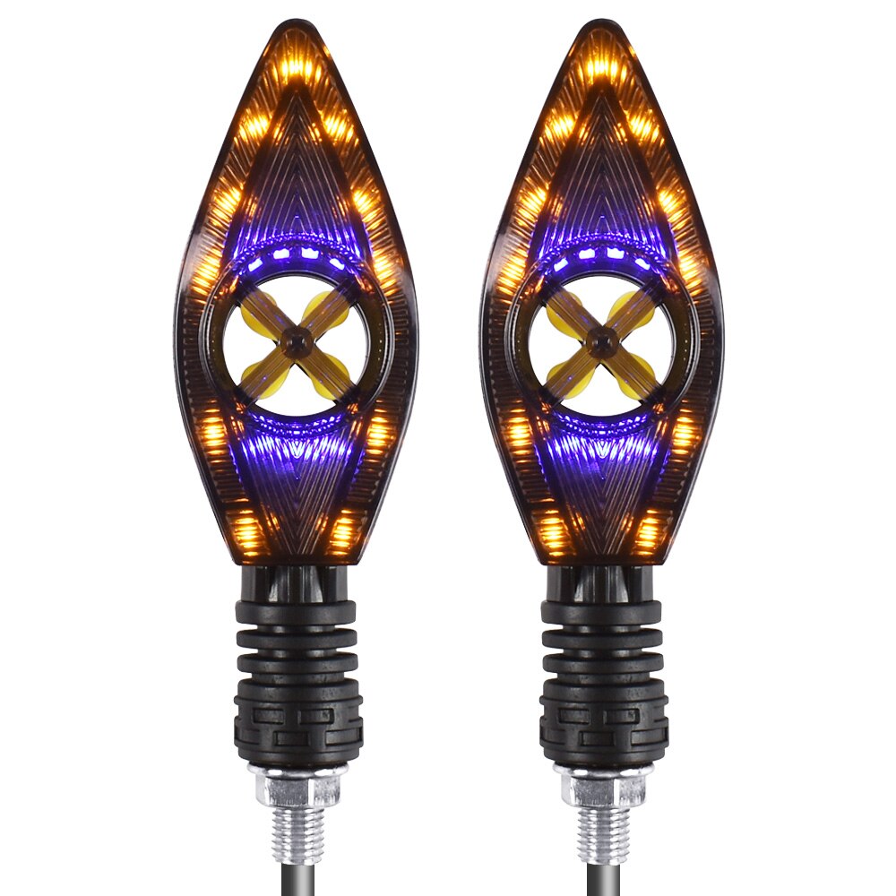 Clignotants de Moto pour SPEED TRIPLE 1050 GT RS SRINT ST STREET TWIN, clignotants ambrés: Blue