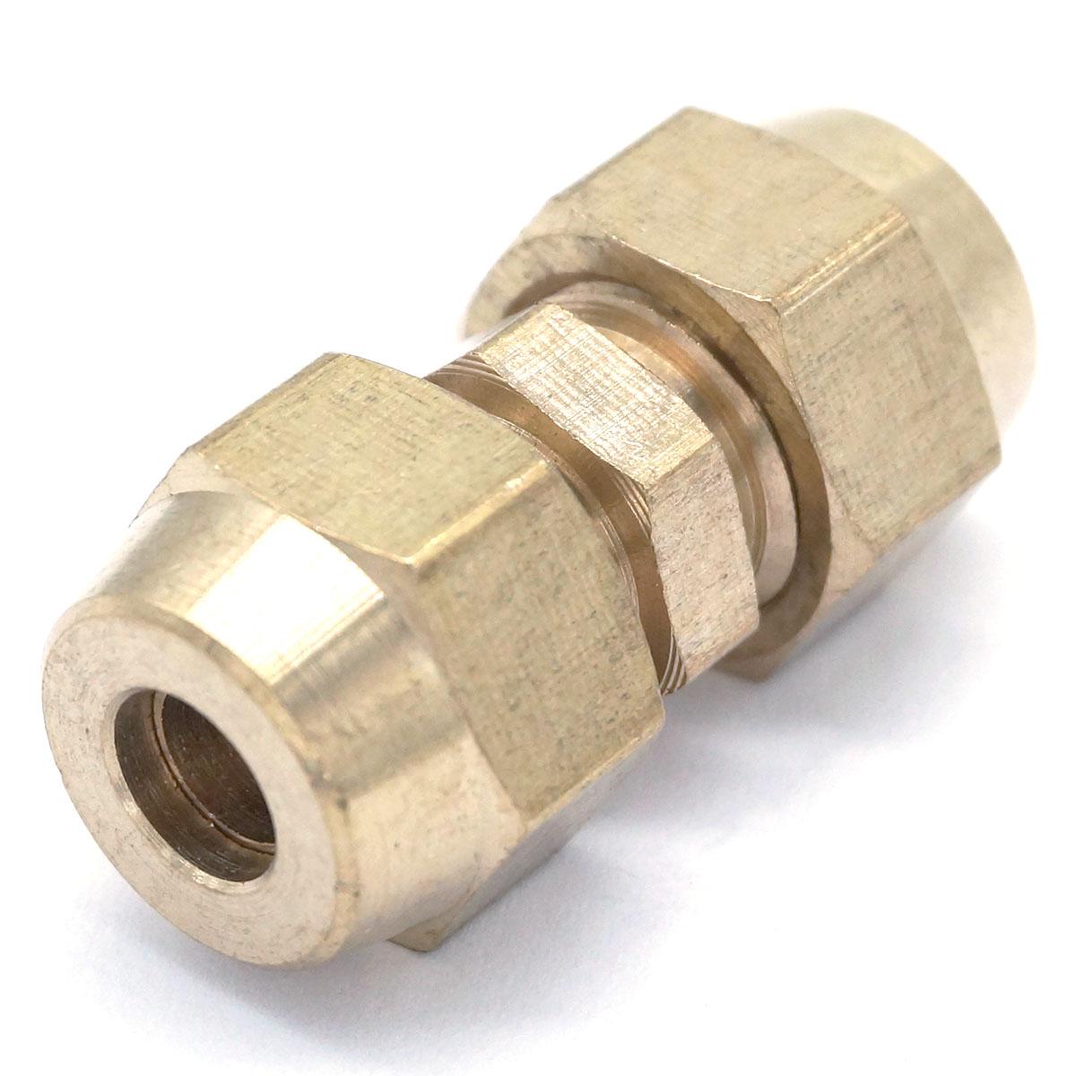 migotać rura OD 6mm x migotać rura OD 6mm mosiądz migotać męnarty złącze rury pneumatyczne montaż z krótką nakrętką migotać