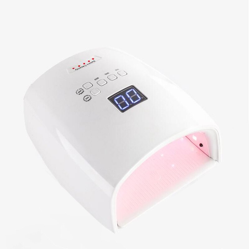 Lámpara LED de uñas recargable de luz roja, secador de esmalte de Gel inalámbrico, luz de curado UV, lámparas de pedicura, lámpara inalámbrica para manicura: 48W 7800mAh / US