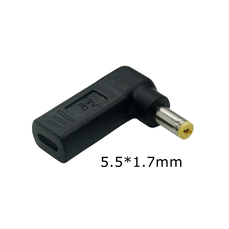 Pd Spoof Adapter Plug Converter Usb Type C Vrouw Naar 7.4X5.0Mm 4.5X3.0Mm 5.5X2.5Mm Mannelijke Laptop Dc Uitgang Jack Connector: Bruin