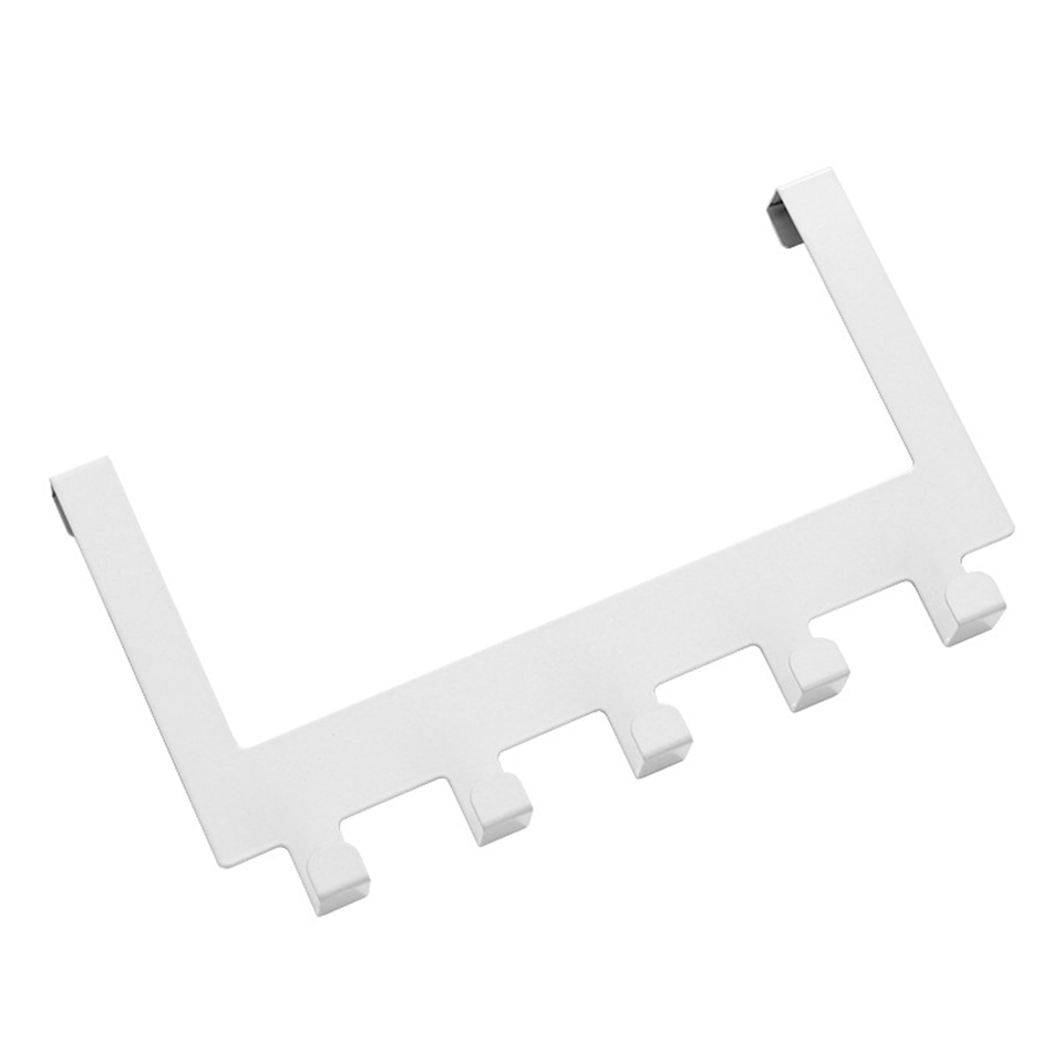 Keukenkastrek, deurhaak voor handdoekhouder, organizerkast, 5 haken, opberghanger voor diversen, houder voor stoffen tassen