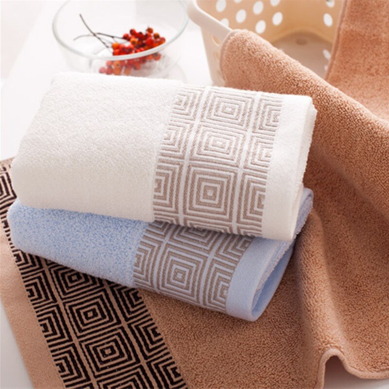 Toalla de algodón suave de tejido Jacquard de 33x74cm para la limpieza del hogar, Toalla de baño de playa para el cabello, productos multifunción para adultos