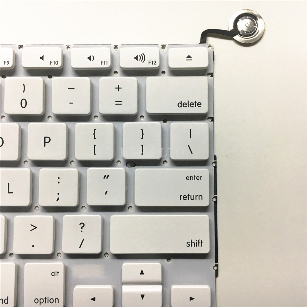 For MacBook 13" A1342 Keyboard US UK English White Keyboard MC207 MC516 EMC 2350 Late Mid Year